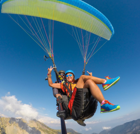 Premier vol en parapente